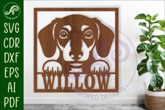 Dachshund Dog name wall art sign or card Product Image 1