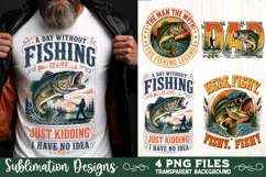 Fishing sublimation PNG, 4 Fishing PNG, Father's day PNG Product Image 5