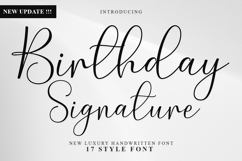 Birthday Signature - Family Include 17 Style Product Image 1