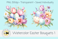 Spring Watercolor Easter Bouquets 1 Product Image 2