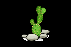 A drawing illustration art of a cactus clip art isolated Product Image 2