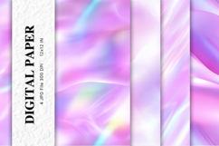 Pearl Hologram Background Texture Ombre Digital Paper_2 Product Image 1