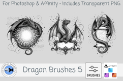 Photoshop Dragon Brushes 5 Product Image 2