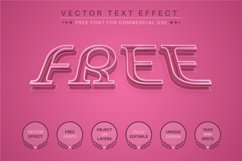 Pink stroke - editable text effect, font style Product Image 2