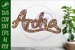 Aroha wall sign svg laser cut Product Image 1