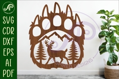 Bear paw print wall sign Bundle Product Image 8