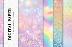 Rainbow Watercolor Background Abstract Pastel Wallpaper _11 Product Image 1