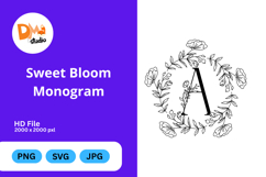 Sweet Bloom Monogram Product Image 1