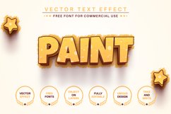 Childish Stroke Editable Text Effect, Font Style Product Image 3