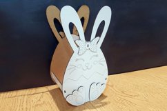 Rabbit Basket with handle Laser Cut Product Image 4