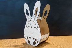 Rabbit Basket with handle Laser Cut Product Image 5