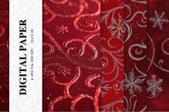 red glitter Background Wallpaper Sparkles Digital Paper_4 Product Image 1