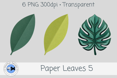 PNG Paper Leaves 5 Product Image 2