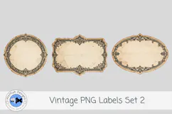Vintage PNG Junk Journal Labels 2 Product Image 2