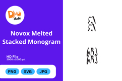 Novox Melted Stacked Monogram Product Image 1