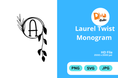 Laurel Twist Monogram Product Image 1