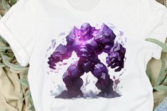 Fantasy Golem with an Purple Aura PNG Clipart Product Image 2