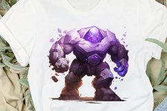 Fantasy Golem with an Purple Aura PNG Clipart Product Image 2