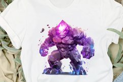 Fantasy Golem with an Purple Aura PNG Clipart Product Image 2