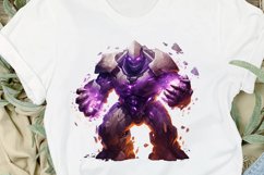 Fantasy Golem with an Purple Aura PNG Clipart Product Image 2