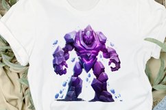 Fantasy Golem with an Purple Aura PNG Clipart Product Image 2