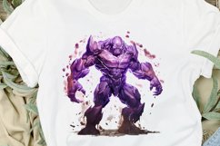 Fantasy Golem with an Purple Aura PNG Clipart Product Image 2