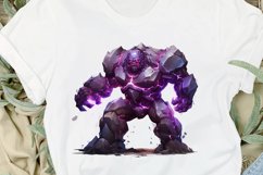 Fantasy Golem with an Purple Aura PNG Clipart Product Image 2