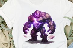 Fantasy Golem with an Purple Aura PNG Clipart Product Image 2