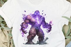 Fantasy Golem with an Purple Aura PNG Clipart Product Image 2