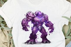 Fantasy Golem with an Purple Aura PNG Clipart Product Image 2