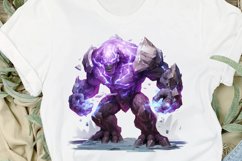 Fantasy Golem with an Purple Aura PNG Clipart Product Image 2