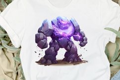 Fantasy Golem with an Purple Aura PNG Clipart Product Image 2