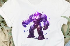 Fantasy Golem with an Purple Aura PNG Clipart Product Image 2