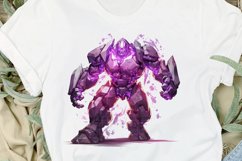 Fantasy Golem with an Purple Aura PNG Clipart Product Image 2