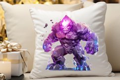 Fantasy Golem with an Purple Aura PNG Clipart Product Image 3