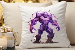 Fantasy Golem with an Purple Aura PNG Clipart Product Image 3