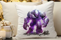 Fantasy Golem with an Purple Aura PNG Clipart Product Image 3