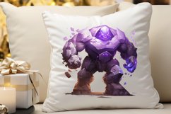 Fantasy Golem with an Purple Aura PNG Clipart Product Image 3