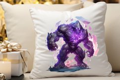 Fantasy Golem with an Purple Aura PNG Clipart Product Image 3