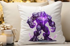 Fantasy Golem with an Purple Aura PNG Clipart Product Image 3
