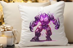 Fantasy Golem with an Purple Aura PNG Clipart Product Image 3