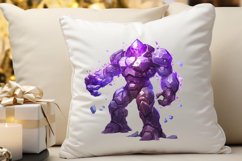 Fantasy Golem with an Purple Aura PNG Clipart Product Image 3