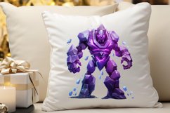 Fantasy Golem with an Purple Aura PNG Clipart Product Image 3