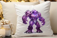 Fantasy Golem with an Purple Aura PNG Clipart Product Image 3