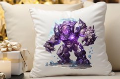 Fantasy Golem with an Purple Aura PNG Clipart Product Image 3