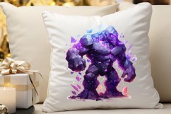 Fantasy Golem with an Purple Aura PNG Clipart Product Image 3
