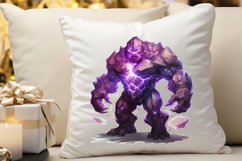 Fantasy Golem with an Purple Aura PNG Clipart Product Image 3