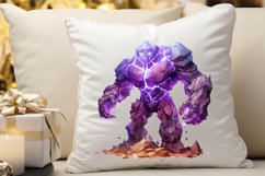 Fantasy Golem with an Purple Aura PNG Clipart Product Image 3