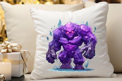 Fantasy Golem with an Purple Aura PNG Clipart Product Image 3