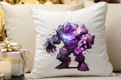 Fantasy Golem with an Purple Aura PNG Clipart Product Image 3